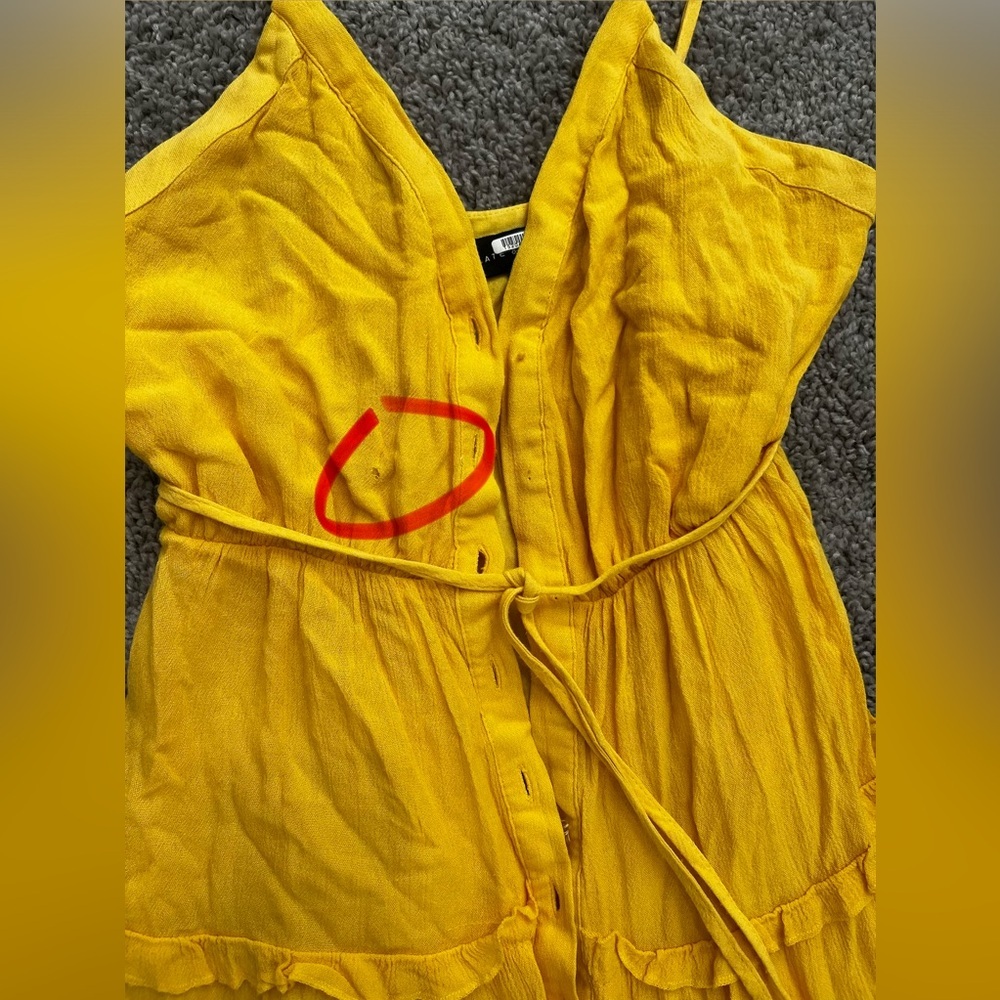 Slate & Willow Yellow Tiered Dress - Picture 8 of 11